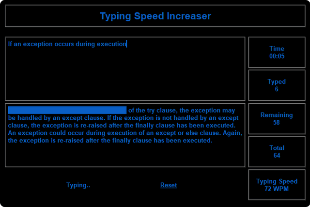 Typing Speed Increaser